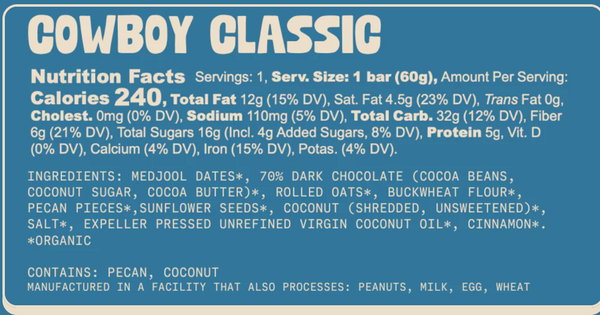 Caboodle Snacks - Cowboy Classic Oat Bar