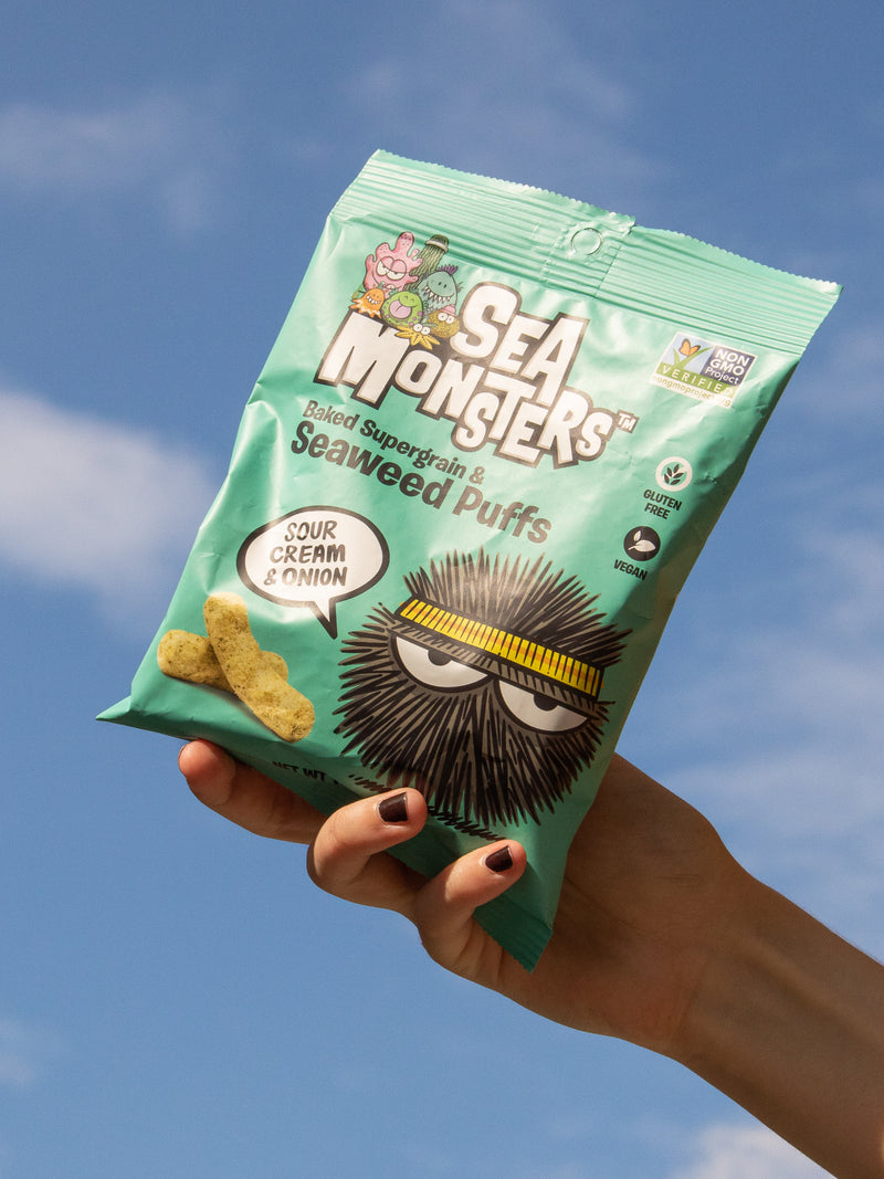 Sea Monsters - Sour Cream & Onion Seaweed Puffs